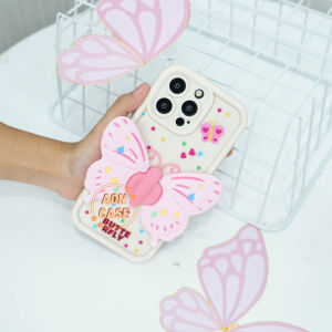Casing HP Motif Timbul 3D Butterfly For Samsung - A54 A71 A12/M12 A02 A02S A22 4G A22 5G A01- 3D11 -