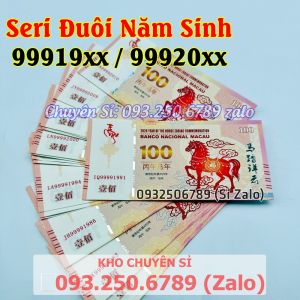 [HÓT]  ⭐BÁN CHẠY⭐ ⭐Seri Năm Sinh⭐ Tiền Kỉ Niệm Hình Con Ngựa Macao 100 Patacas Lì Xì Tết Bính Ngọ 2026 Độc lạ Macau