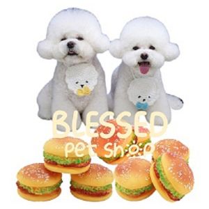 Mainan Anjing Bunyi Hamburger Squeaky Toy Dog Mainan Anjing Hamburger Bunyi Dog Toys Chew