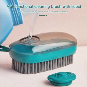 New Arrival Ergonomic Scrubbing Brush With Soap Dispenser- GO2MALL[SG READY STOCKS]