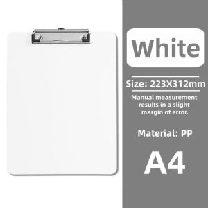 A4 Folder Clip Board Writing Pad Thickened A4 Hard Board Clip Pad Folder Student File Collection Office School SuppliesA-COZII