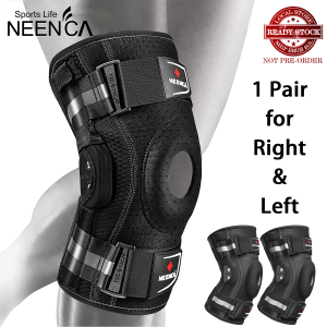 NEENCA Professional Hinged Knee Brace 1 Pair Medical Knee Support with Removable Dual Side Stabilizers for Knee Pain Arthritis Meniscus Tear Sports Injury Recovery Joint Pain Relief ACL. Men & Women ACE043