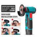 JS Mesin gerinda mini listrik Brushless Angle Grinder Mesin Gerinda Tangan Alat Pemotong. 