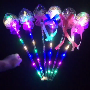 โคมไฟ LED เจ้าหญิงไม้วิเศษแบบมือถืออุปกรณ์ประกอบฉากบนเวทีกลางแจ้งฤดูร้อนสำหรับน้ำหนักเบาของเล่นเรืองแสงสำหรับเด็กสาวผิวดำ