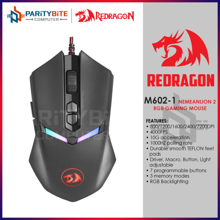 souris gamer redragon nemeanlion 2 m602 1 rgb