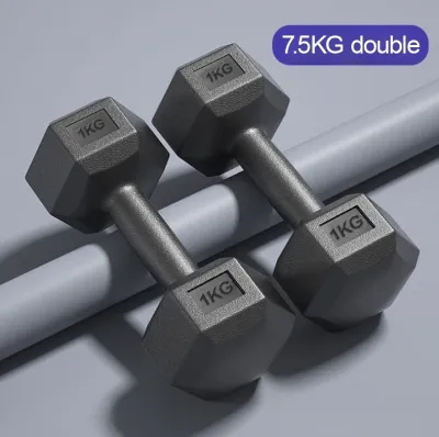 【LOCAL STOCK-Deliver in 2-3 days】2PCS Hex Dumbbell Set 3/5/7.5 Dumbells Mens Fitness Exercise Equipment Design of Human Exercise Habits