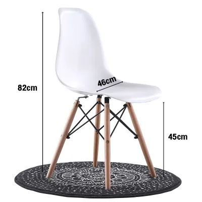 IAKE Nordic Dining Chair Natural Wood Legs Launge Chair Modern Style Studio Reception Negotiation Light Chair Leisure Office Chair Study Chair