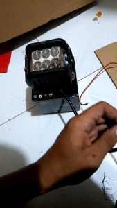 LAMPU SOROT TEMBAK LED CR7 6 MATA VARIASI BIRU