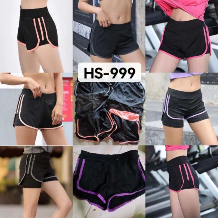 hs*999* New women super stretch wprk out gym slim shorts yoga