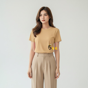 Áo thun nữ Bee sắc Be thanh lịch nhẹ nhàng chất cotton cao cấp co giãn 4 chiều tôn dáng vải mềm mịn thấm hút mồ hôi.