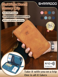 Multifunctional travel organizer document bag money clip