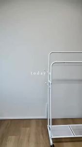 Easyhome.sg Heavy Duty Movable Clothes Rack Premium Steel Laundry Hanger Wardrobe Closet Stand Organizer