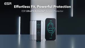 ESR 3 Pack for iPhone 17 Air Screen Protector Armorite 7X Impact Absorption 9H+ Tempered Glass Easy One-Pull Installation Full-Coverage Protection UltraFit Tray Bubble-Free