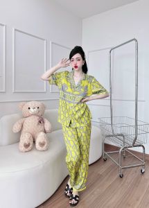 Đồ bộ pijama nữsize 40kg đến 75kg lụa xước ánh kim bộ đồ ngủ nữ 5CE hàng may kĩFREESIZE VÀ BIGSIZESIZE ĐẠI