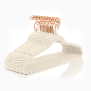 Velvet rose gold non-slip hangers for easy storage wardrobe bedroom items non-slip support clothing