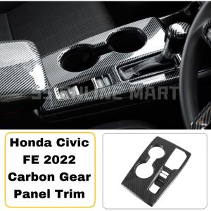 Honda Civic Fe 2022 Car Accessories Civic Fe Interior Accessories Carbon Design Gear Cover Steering Trim Door Handle