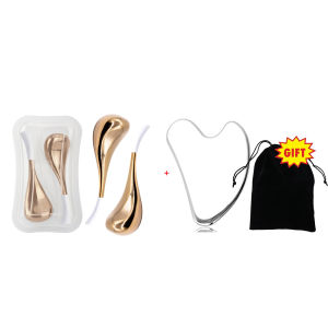 DECINIEE Ice Globes Spoon Massager Stainless Steel Facial Massage Stick Facial Guash Massager for Face Eye Massager Face Roller Skin Care Tools-With Gift