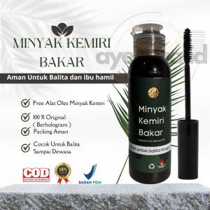 MINYAK KEMIRI BAKAR ASLI BALI - Obat Rambut Rontok / Candlenut Oil / Penumbuh Rambut Cepat /Penumbuh dan Penghitam Rambut Alis Janggut Bulu Mata / Pembersih Ketombe / Perawatan Rambut Rontok