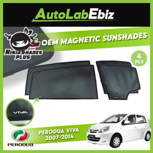 Perodua Viva 2007-2014 NinjaShades Plus OEM Magnetic Car Sunshades (4pcs/set)