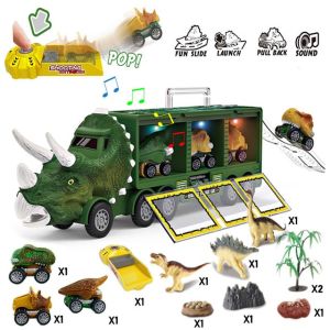 FUNToy Truk Mainan Dinosaurus dengan Lampu dan Musik (Baterai TERMASUK)