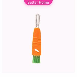 Better แปรงทำความสะอาดฝาถ้วย ร่องฝาถ้วย แปรงทำความสะอาดขวดเก็บอุณหภูมิ  Carrot brush