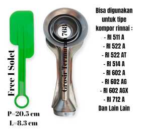 Terlaris!!!Tungku Cerobong Kompor Rinnai Besar Panjang Stainless Steel Gratis Solet Sambal