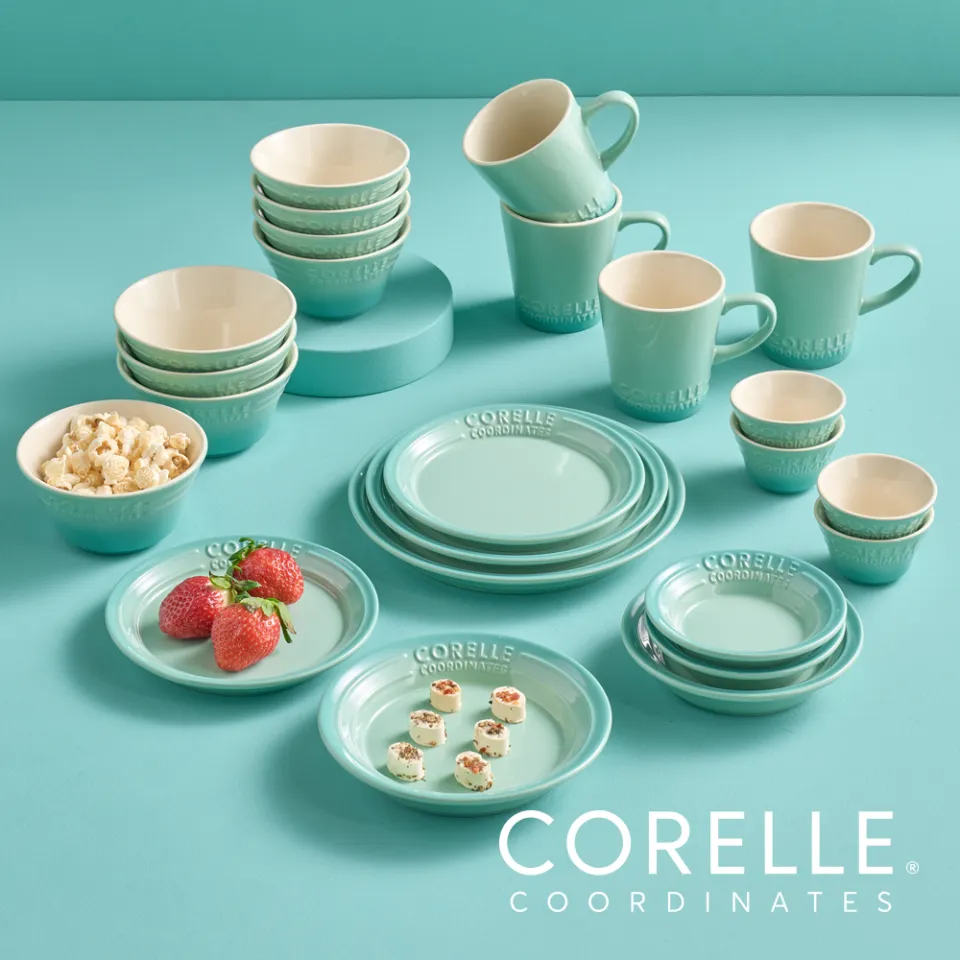 Corelle Breeze Stone Dinnerware 24p Dishwasher Oven Safe Color