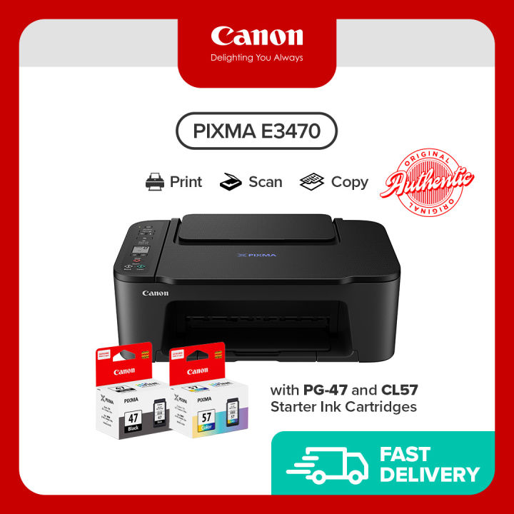 Canon PIXMA E3470 Wireless All-In-One Printer (Flagship Store Exclusive)