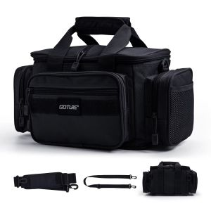 Tactical Duffle Bag Waterproof Canvas Handbag Multi-purpose Outdoor Camping Hiking Fishing Shoulder Crossbody Travel Bag