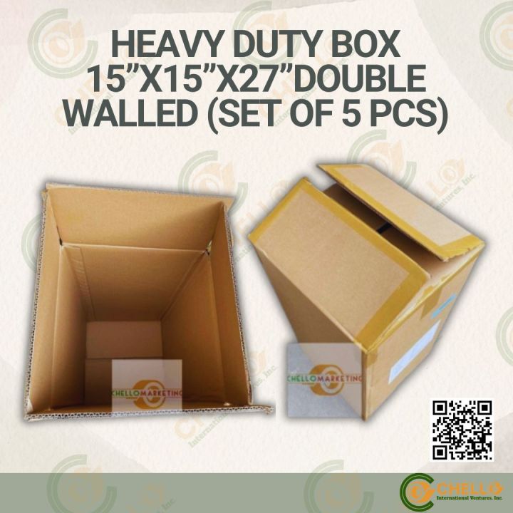 15 x15 x27 Corrugated Box Heavy Duty SET OF 5 PCS Lazada PH 15 x15 x27 corrugated box heavy duty set of 5 pcs lazada ph