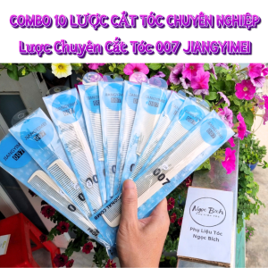 ComBo 10 Lược Chuyên Cắt Tóc 007 JIANGYIMEI  dành cho nhà tạo mẫu tóc chuyên nghiệp.