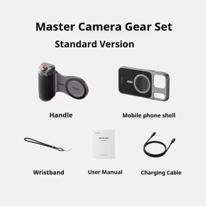 TELESIN Master Grip Phone Case Magnetic Wireless Charging Powerbank Bluetooth Holder Camera Zoom Remote Handle for 17 Pro / Pro Max