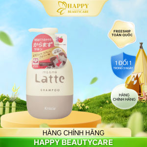 Dầu Gội Dưỡng Tóc Chắc Khoẻ Dành Cho Cả Gia Đình Kracie Ma & Me Latte Shampoo 490mL
