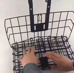 MasCycling Foldable Metal Wire Basket for Bike Front Bag Rear Hanging Bike Basket Bicycle Bag bike basket carrier front basket for bike front basket for bike