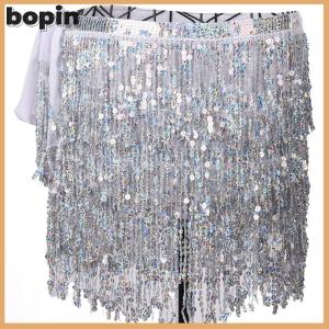 Bopin Trang phục múa bụng váy quấn hông tua rua tua rua váy quấn eo