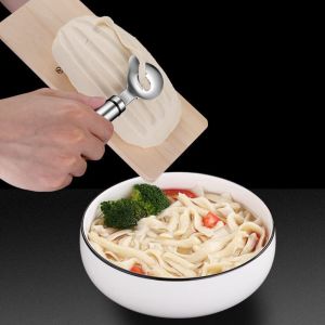 Stainless Steel Kitchen Noodle Cutter Manual Noodle Making Tool Pasta Maker Machine Roller Cutter Kitchen Tool