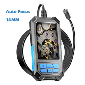 SHISEN Industrial Pipe Endoscope IP68 Waterproof/HD 1944P Borescope Auto Focus Camera 4.5 Inch IPS Screen 5.0MP Car Sewer Inspection Repair