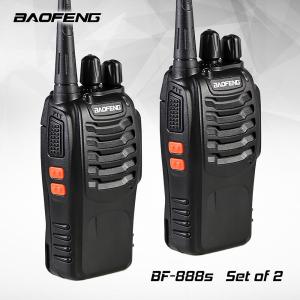 Baofeng 888S 5W 16Ch 400-470MHz Interphone Two-Way Radio Walkie Talkie (BLACK) Set of 2
