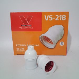 visicom fitting lampou gantung warna putih SNI