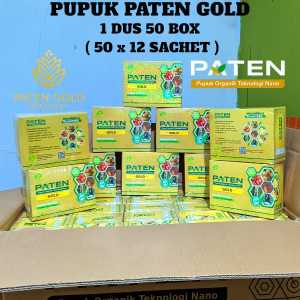 PUPUK PATEN GOLD 1 DUS (50 BOX x 12 SACHET) - PUPUK SAWIT - PUPUK ORGANIK CAIR TEKNOLOGI NANO