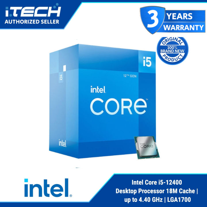 Intel Core i5-12400 12th Gen Desktop Processor 6 Cores (12