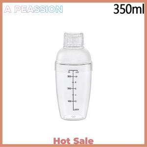 [A Peassion]💖[HOT SALE]🎈🎈 Plastic Cocktail Shaker Hand Shaker Cup with Scales 350ml 530ml 700ml 1000ml Milk Tea Wine Drink Shaker Mixer Bar Tool