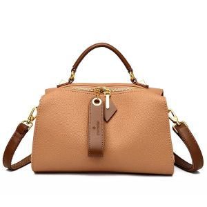 High Quality Solid Color Leather Shoulder Crossbody Bag For Women 2026 Luxury Womens Handbag Designer Female Messenger Tote Sac2026
