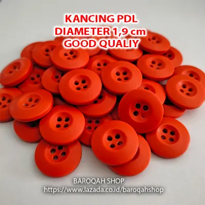 Kancing Baju Seragam Kemeja Celana PDL 19cm / 19mm Eceran 1 Lusin
