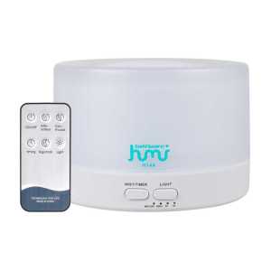 Humidifier 7 Color RGB LED 500ml with Remote Control | Air humidifier led rgb dengan remot kontrol meja kerja belajar kamar tidur ruang tamu serbaguna | Taffware Humi H14A