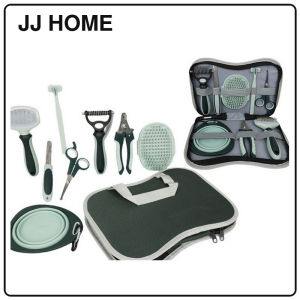 【JJ HOME】8-in-1 Pet Grooming Kit Set with Storage Bag for Dogs and Cats