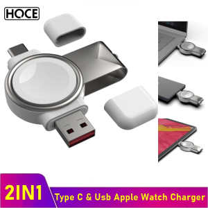 HOCE Fast Không Dây Qi Đệm Sạc Trạm Dock Cho Dòng iPhone I Watch Cho Apple Đồng Hồ 7 6 5 4 3 2 1 SE Magsafe Sạc Không Dây