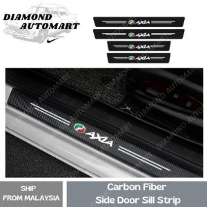 BOSSKU [4pc] Universal Car Door Sill Strip Anti Scratch Door Step Sticker PERODUA Myvi Aruz Bezza Axia Viva Alza Kancil ATIVA