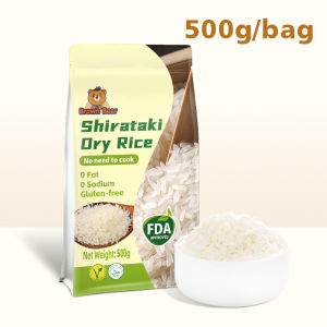 shirataki rice 500g shirataki dried rice shiritaki dried rice 2.5kg konjac rice No-cook 0 Fat