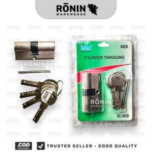 silinder kunci 60mm besar kecil knob body pintu key cylinder IGM